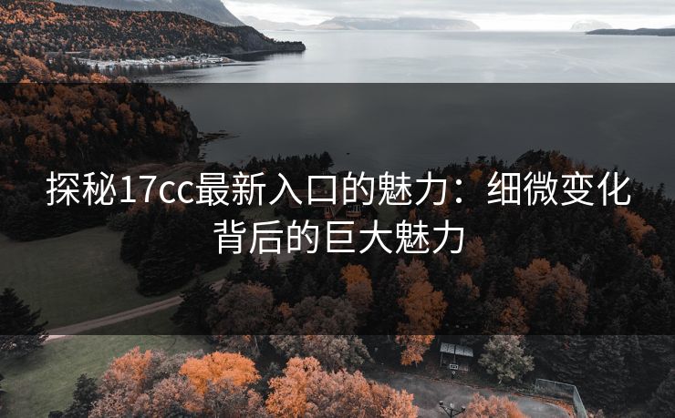 探秘17cc最新入口的魅力：细微变化背后的巨大魅力